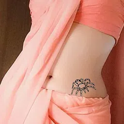 Comet Busters Black Embellished Body Sticker image 2