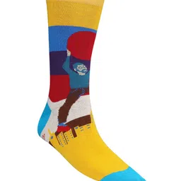 Dollar Socks Men Pack Of 5 Patterned Calf Length Socks image 3