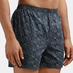 Jockey Pack Of 2 Printed Mid-Rise Cotton Boxers 8222-0205-STD01 image 5