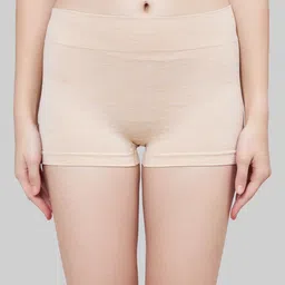 PLUMBURY Pack Of 2 Seamless Mid-Rise Moisture Wicking Boy Short Briefs image 5