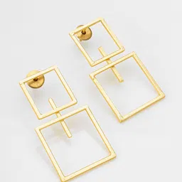 aadita Gold-Plated Drop Earrings image 3