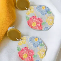 LUCKY JEWELLERY Gold-Plated Contemporary Drop Earrings image 5