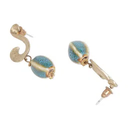 Blisscovered Gold-Toned Contemporary Drop Earrings image 2