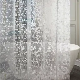 Kuber Industries White PVC Shower Curtains image 5