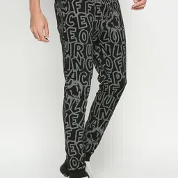 Being Human Men Mid-Rise Typography Printed Joggers image 2
