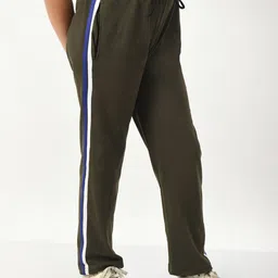 BAESD Girls Cotton Side Striped Track Pant image 2