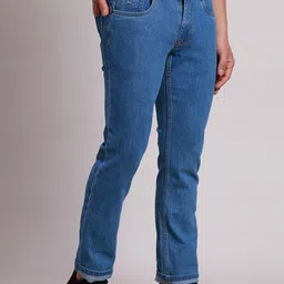Parx Men Tapered Fit Low-Rise Low Distress Jeans image 4