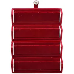 atorakushon Maroon Set of 4 Reusable Jewellery Organiser Organisers image 2