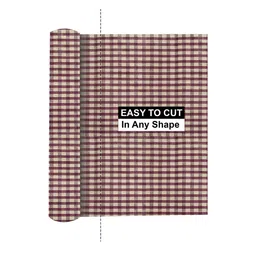 LooMantha Brown & Beige Stitched Water Resistant Shelf Liner image 2