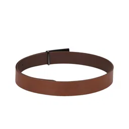 Van Heusen Men Brown Solid Stretchable Belts image 2
