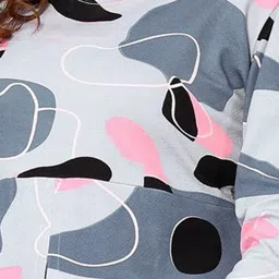 vj fashion Printed Top With Trousers Co-Ords image 4