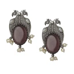 VENI 92.5 Silver Plated Contemporary Studs image 5