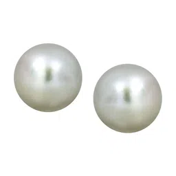 Zarkan Sterling Silver Pearl Contemporary Studs Earrings image 2