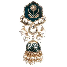 ODETTE Gold-Plated Dome Jhumkas image 2