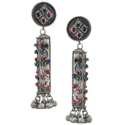 Jazz and Sizzle Contemporary Ghungroo Drop Earrings image 5