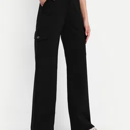 Next One Women Smart High-Rise Easy Wash Cargos image 5