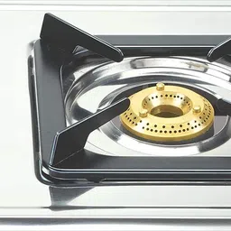 Bajaj Cx 8 Stainless Steel 2 Burner Open Gas Stove, Silver Stainless Steel Manual Gas Stove image 3