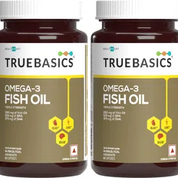 truebasics Omega-3 Fish Oil Triple Strength, 560mg EPA & 400mg DHA (120 No)-picture-23