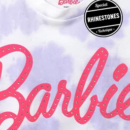 Kids Ville Girls Barbie Printed Pure Cotton Tshirt image 4