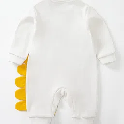 StyleCast Infant Boys White & Green Printed Cotton Rompers image 5