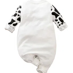 StyleCast Infant White Graphic Printed Cotton Rompers image 2
