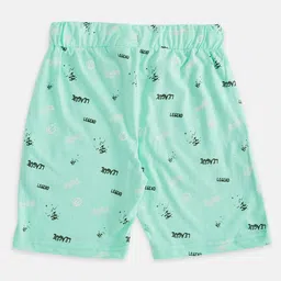 Pantaloons Junior Boys Green Printed Shorts image 4