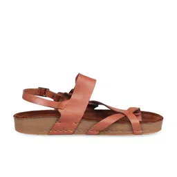 Hidesign PORT BLAIR Leather One Toe Flats With Buckle Closure image 4