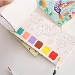 diverse COLOURING BOOK A7 Journal COLOURING 12 Pages image 3