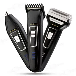 Daily Needs Shop Hair Trimmer Professional Shaver With Clipper and 3 in 1 Beard, Nose and Ear Grooming Kit 30 minRuntime 3 Length Settings-image-91