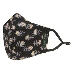 Calvadoss Men Pack Of 4 Printed 3-Ply Cotton Reusable Cloth Masks image 5