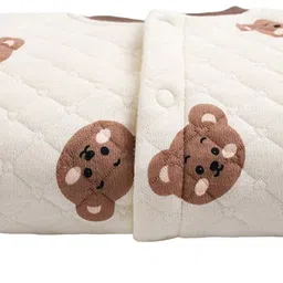 StyleCast Cream & Brown Infant Boys Graphic Printed Cotton Rompers image 2