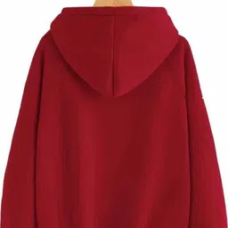 juneberry Women Full Sleeve Solid Hooded Sweatshirt image 2