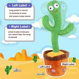 sonpal Talking Plush Toy Dancing Cactus Voice Recording Musical Toy Return Gift-picture-27