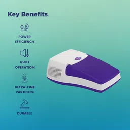 PEERBIO NEB P01 Fast & Effective Respiratory Treatment for Adults & Kids Nebulizer image 2