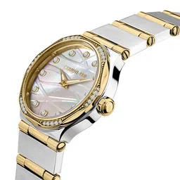 Cerruti 1881 Women Printed Dial & Stainless Steel Bracelet Style Analogue Watch-CECRM35502 image 5