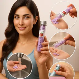 yugrox (1Piece) Scented Portable Tube Petals Paper Soap For Home,Travel,Skin Friendly image 5