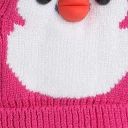 The Magic Wand Girls Printed Woollen Beanie image 3