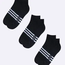 AIR GARB Unisex Pack Of 3 Striped Anti Bacterial Ankle Length Socks image 3