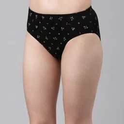 DIXCY SCOTT Slimz Women Pack Of 4 Assorted Printed Hipster Briefs image 3