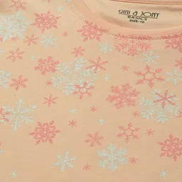 Gini and Jony Round Neck Printed Cotton Top image 4