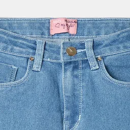 R&B Girls Mid-Rise Cropped Jeans image 4