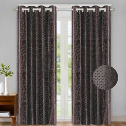 flipkart smartbuy 213 cm (7 ft) Door Polyester Room Darkening Curtain (Pack Of 2)-picture-17