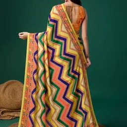 P D Silk Mills Pure Crepe  Saree image 4