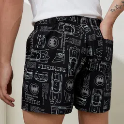 The Souled Store Men Black & White Printed Boxers image 5