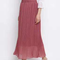 Mayra Pleated A-Line Maxi Skirt image 2