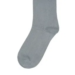 TOFFCRAFT Men Pack Of 3 Grey Solid Above Ankle-Length Socks image 5
