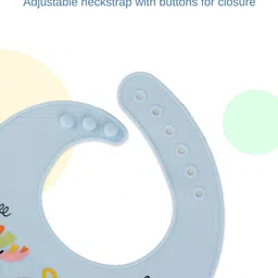 Yellow Bee Boys Printed Bib With Crumb Catcher image 2