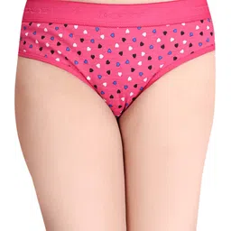 FiveFlag Pack Of 3 Heart Printed Cotton Hipster Briefs image 2