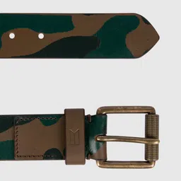 TIM PARIS Men Printed Leather Belt image 3