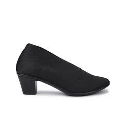 Shezone Black Block Pumps image 4
